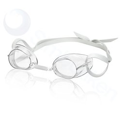Monterbara simglasögon med klart glas från Malmsten. Klassiska simmar glasögon med atifog. Simglasögon som du monterar
