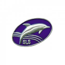 Simmärken Delfinen silver från SLS