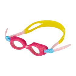 Simglasögon till barn 2-6 år rosa med klart glas från Strooem. Passar bra till simskolan & hemma poolen. Bra simglasögon