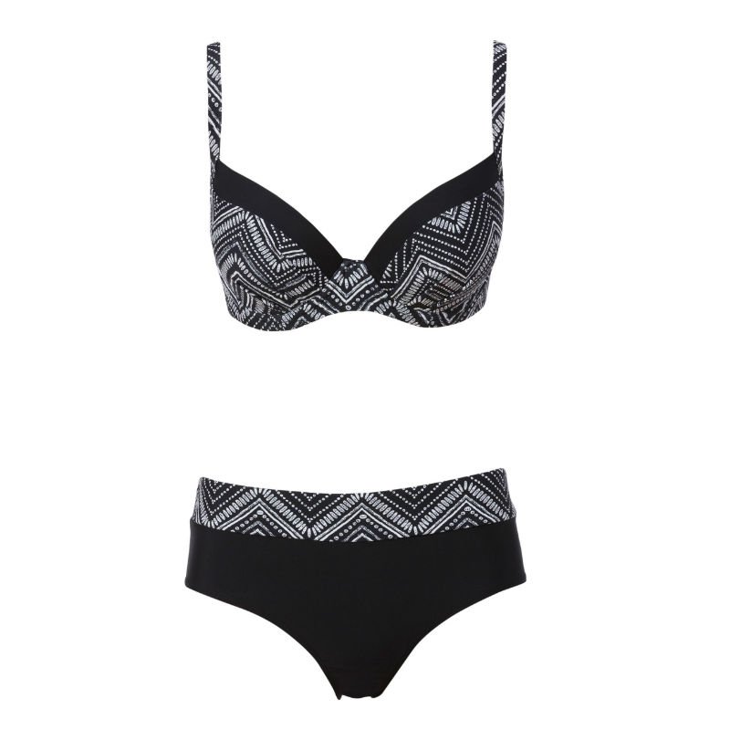 Bikini dam svart/vit från Trofé Handla bikini online!