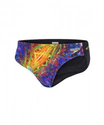 Badbyxor herr Allover Digital 5cm brief svart/grön - Speedo 