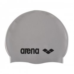Badmössa i 100% silikon grå med svart logga från Arena. Är mycket populär av simmare. Passar simträning och simtävling