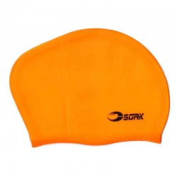 Badmössa long hair cap orange från Soak. Badmössa för långt hår. Orange badmössa.