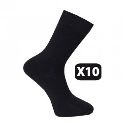 Billiga strumpor dam och herr 10-pack svarta från Capital