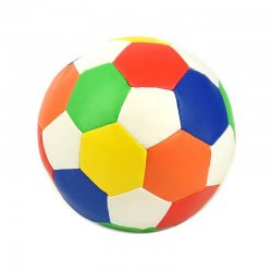 Fotboll mjuk 17 cm. Softboll från Robetoy som är rolig att kasta och leka med.