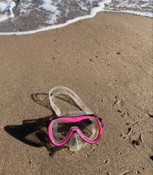 Premium cyklop till barn med glaslins och silikon.