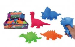 Squeez dinosaurie i härliga färger och klämgoa. Lindrar stress.