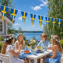 Flaggspel Svenska flaggan