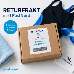 Returfrakt med PostNord för Simbutiken.se – enkelt och smidigt att returnera badkläder och simutrustning.