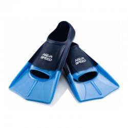 Simfenor/simfötter gjorda i silikon marin/blå för bästa komfort & passform. Passar bra till resan & simning/simträning.