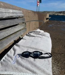 Bekväma simglasögon från Soak till vuxen med rökfärgat glas.