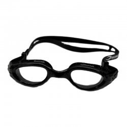 Simglasögon barn 6–12 år svart med klara linser Supervision från Simbutiken