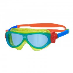 Simglasöga/simmask grön/gul phantom kids 0-6 år - Zoggs
