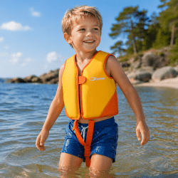 Simväst till barn som gör det lättare att lära sig simma.
