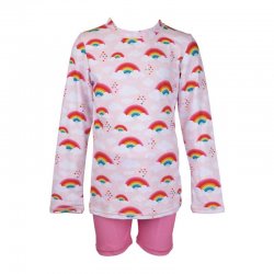 Fint uv-set till barn med regnbågar. uv-kläder med spf +50 till barn.
