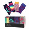 Strumpor till dam i storleken 36-40. Crazy socks roliga med fina mönster. Fin fpk till present. 4-pack strumpor kvalité