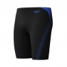 Knälånga klortåliga badbyxor från Speedo i svart och blått med snöre i midjan och bekväm passform för herr.