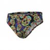 Badbyxor barn/vuxen briefs Speedo med döskallar och knyt i midjan. Passar till simning, simträning, simhopp, vattenpolo