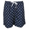 Billiga badshorts med ankare i marin färg.