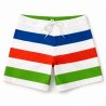 Badshorts till herr. Vit/randiga badshorts till herr från oxide.