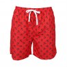 Badshorts herr röd med marina ankare