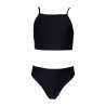 Bikini till barn som är svart med tankini överdel. Passar bra till semestern, simskolan, skolsimskolan. Bikinin är billig