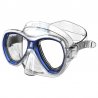 cyklop i blått från Seac med extra brett synfält och tät passform för snorkling och bad.