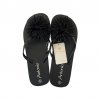 Flipflop till dam. Svarta flipflop till dam med blomma vid tårna. Billiga och sköna flipflops.