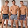 Herrkalsonger boxer 3-pack i grått och mönstrat – mjuka och bekväma kalsonger från Simbutiken.se