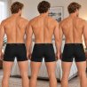 Svarta boxerkalsonger herr 3-pack bakifrån – bekväma boxer med längre ben och elastisk midja från Millers hos Simbutiken.se