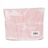 Rosa microfiberhandduk, supermjuk och snabbtorkande med fluffig kant och vit brodyr – stilfull och perfekt present. Bra kvalite,