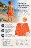 Badshorts barn Tomas orange