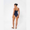 Navy baddärkt till dam från Panos i modellen Potenza.