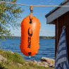 Simboj för öppet vatten. Synlig orange färg för säkerhet