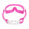 Rosa simmask med böjd lins och öppningsbart spänne.