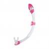 Snorkel Vortex dry rosa med ventil och topdry för lite vatten i snorkeln. Bra snorkel för en nybörjare.