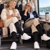 Stödstrumpor dam svarta för flyg- och bilresor. Prisvärda och billiga kompressionsstrumpor online.