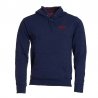 Speedo mörkblå hoodie till barn med huva och röd broderad text på bröstet.