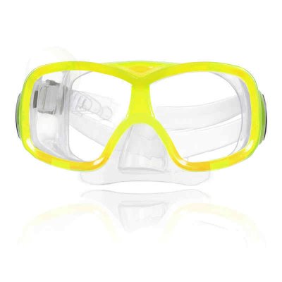 Gult cyklop till barn med plastlins till bad och lek.