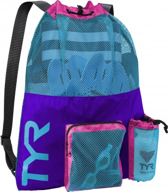 Nätväska big mummy backpack lila/turkos - Tyr