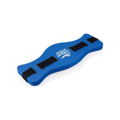 Vattenaerobic träningsredskap. Joggingbälte blå till vattengympa