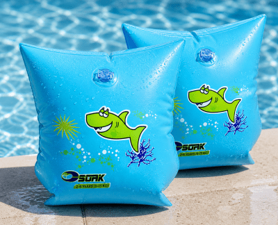 Armpuffar 0-2år 0-15kg blå haj - Soak