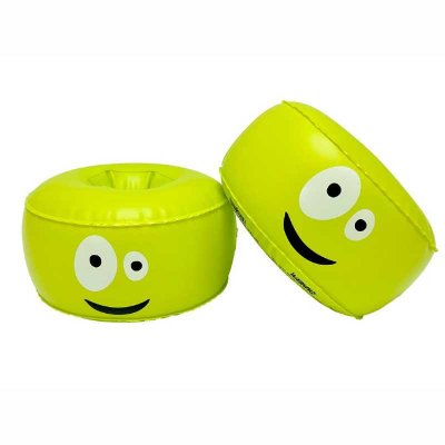Gröna armpuffar till barn med motiv babblarna. Armringar till barn 1-6 år från swimpy.