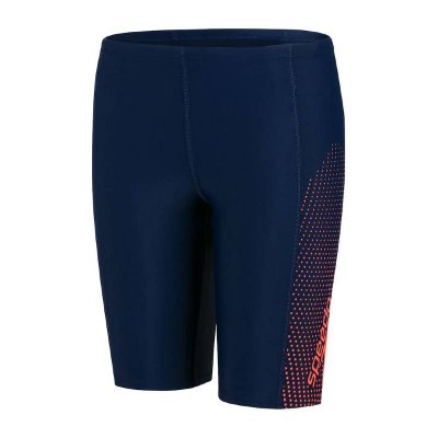 Badbyxor barn svart/röda från Speedo i jammer modell.