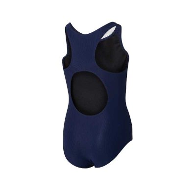 baddräkt till barn med mönster i en fin blå färg.