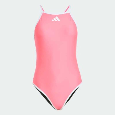 Baddräkt med smala axelband till dam. Baddräkt från Adidas i snygg rosa färg.