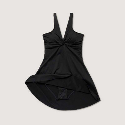 Baddräkt dam Simi dress swimsuit svart - Panos Emporio