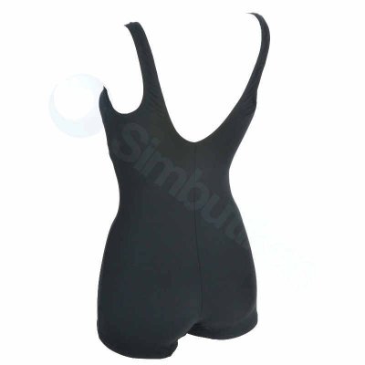 Baddräkt dam svart med ben - Trofé