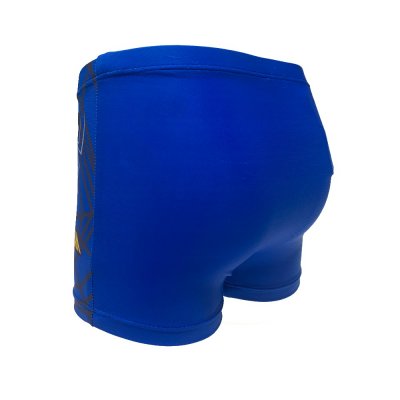 Badbyxor/badkläder till barn blå med tufft motiv Spider-Man online och i fysisk butik. Badbyxor med resår i midjan.