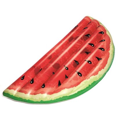 Badleksaker - Stor badmadrass storlek ca. 1,6 x 1 m vattenmelon.